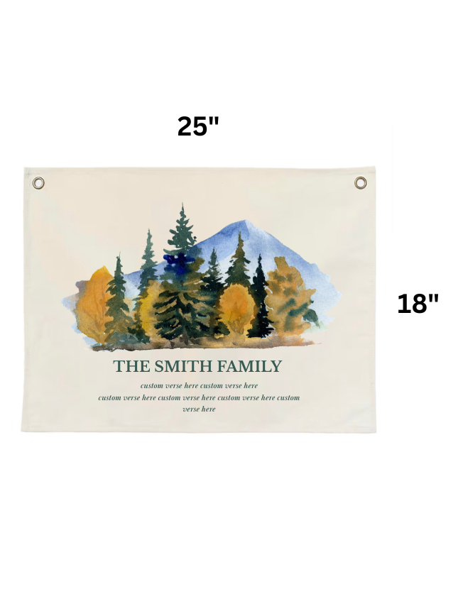 Fall Scene Personalized Tapestry