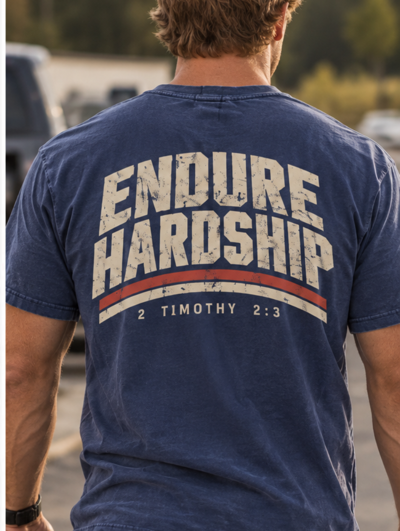 Endure Hardship Tee - Denim