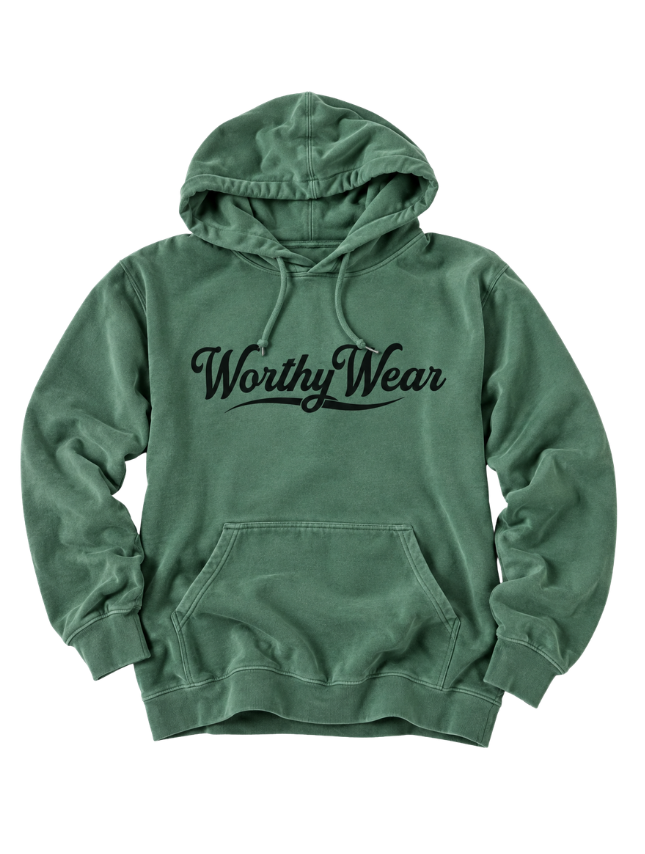 Worthy Wear Pigment-Dye Hoodie - Green