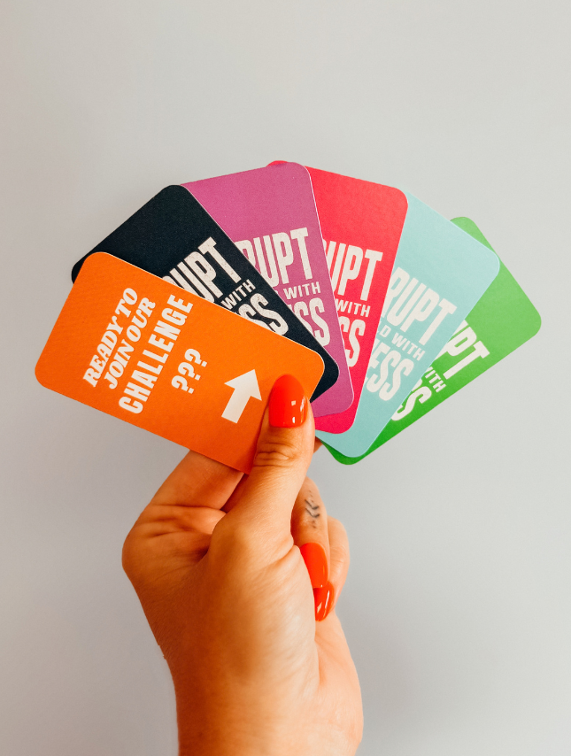 Disrupt The World Challenge Cards