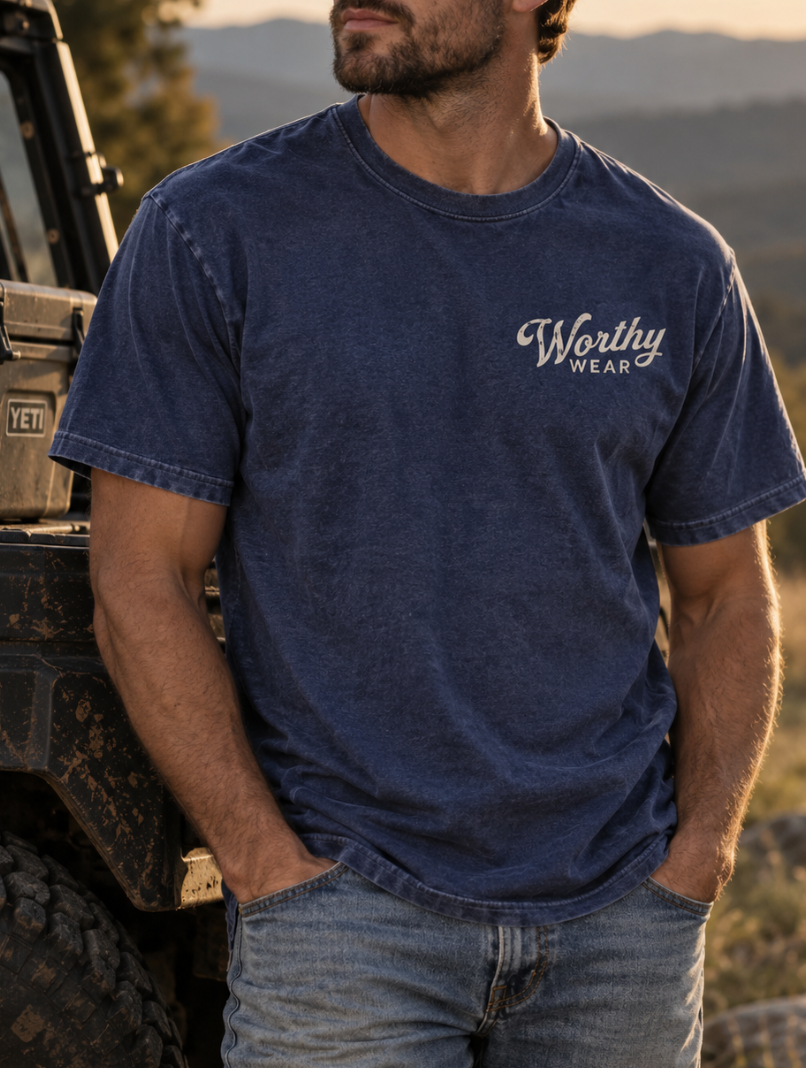 Luke 9:60 Tee - Denim