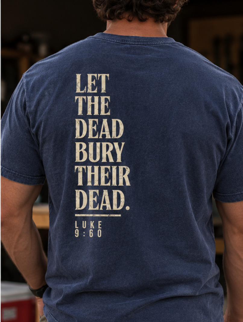 Luke 9:60 Tee - Denim