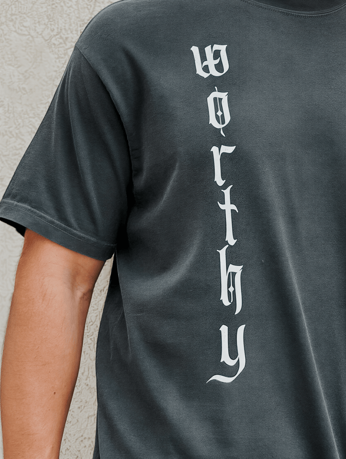 model wearing Vintage Worthy Tee