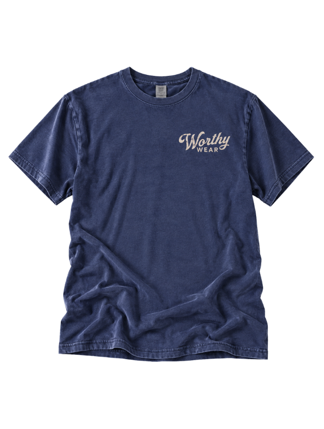 Luke 9:60 Tee - Denim