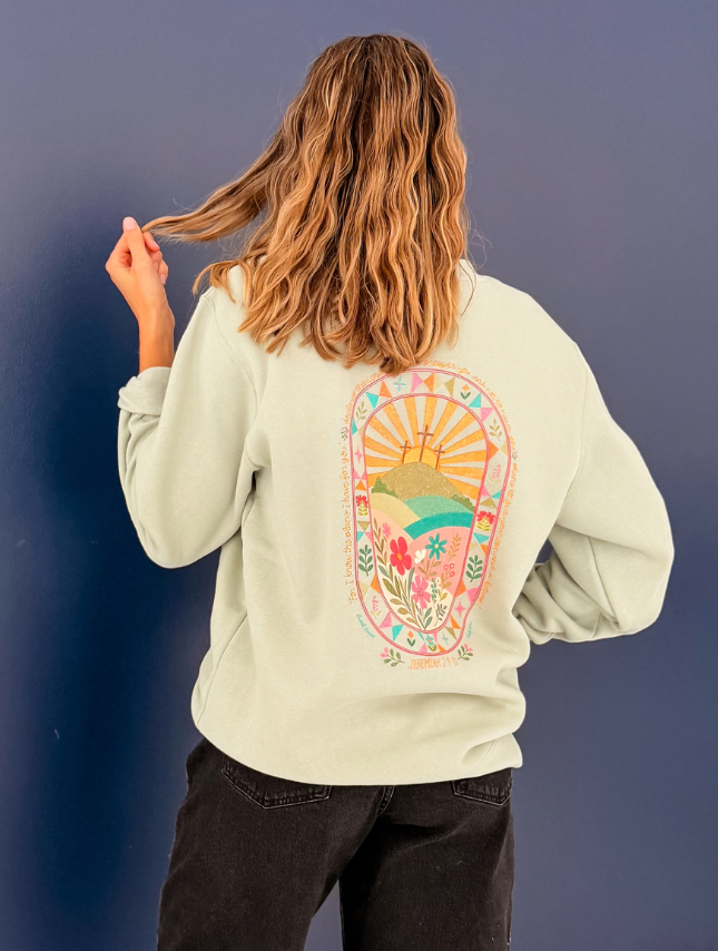 Patchwork Jeremiah Crewneck - by Hannah Harper!