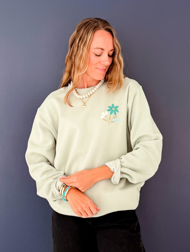 Patchwork Jeremiah Crewneck - by Hannah Harper!