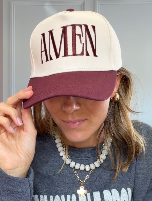 AMEN - Maroon Hat