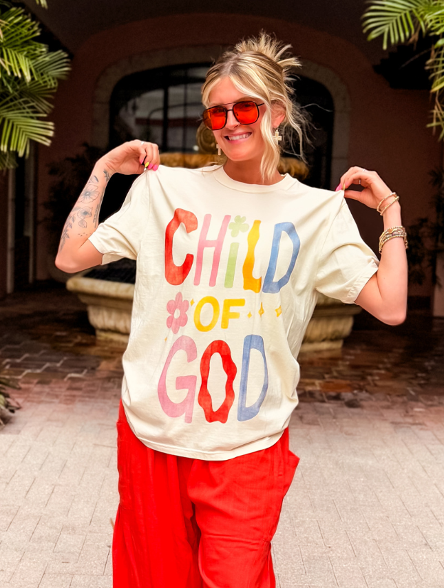 model wearing Child of God Tee